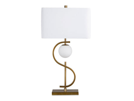Streeter Gold/White Table Lamp by Crestview at Eve Furniture