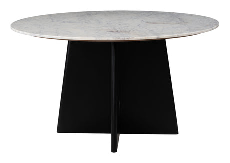 Strela White & Black Dining Table by Zuomod at Eve Furniture