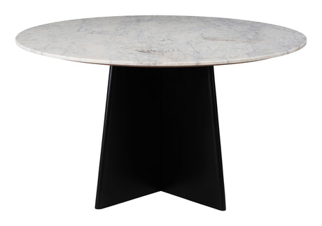 Strela White & Black Dining Table by Zuomod at Eve Furniture