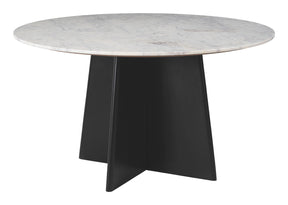 Strela White & Black Dining Table by Zuomod at Eve Furniture