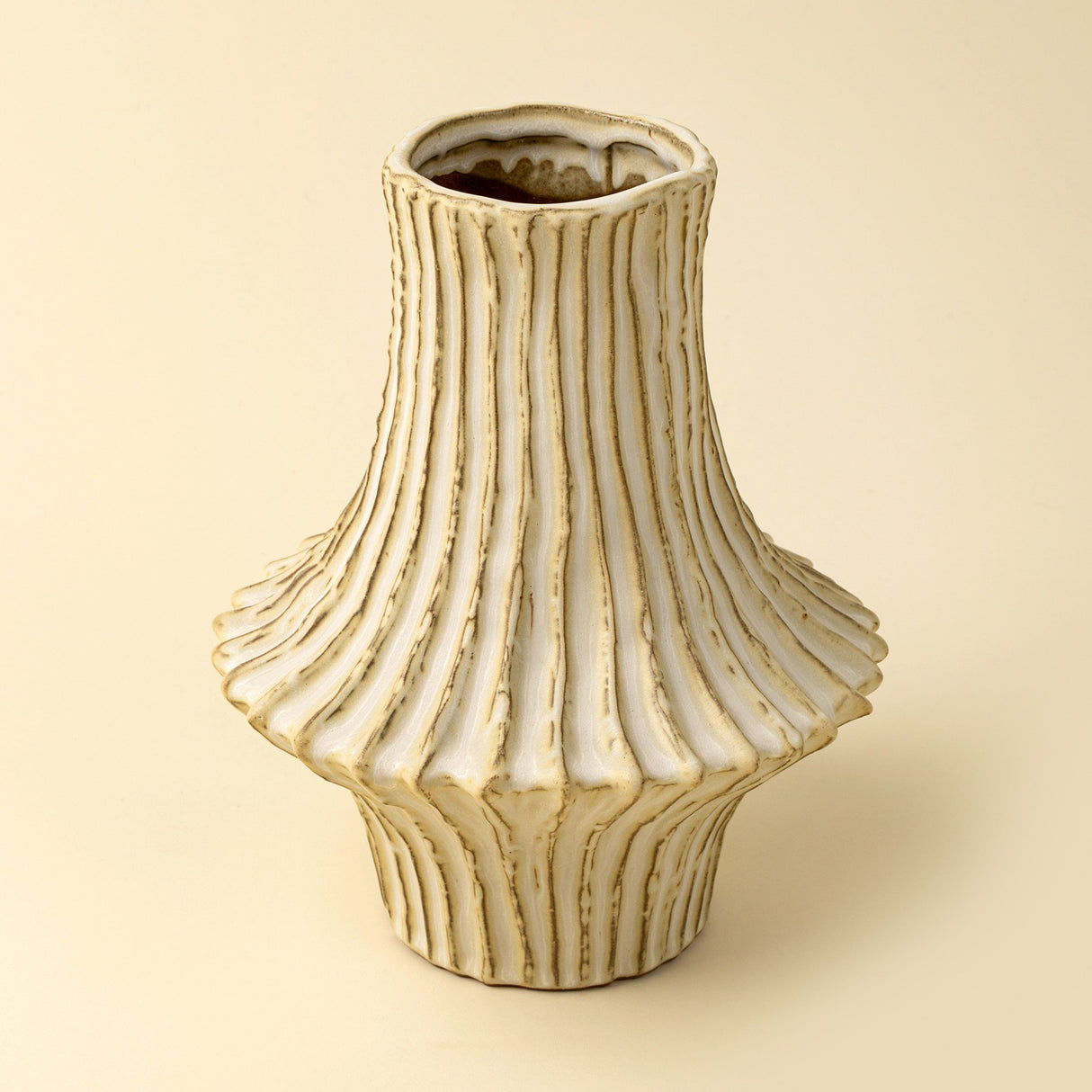 Stria Stoneware Vase, Set of 2 by Mercana at Eve Furniture