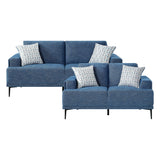 Stride Blue 2-Piece Living Room Set by Homelegance at Eve Furniture