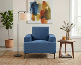 Stride Blue Chenille Chair by Homelegance at Eve Furniture