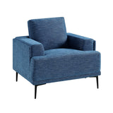 Stride Blue Chenille Chair by Homelegance at Eve Furniture