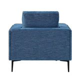 Stride Blue Chenille Chair by Homelegance at Eve Furniture