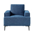 Stride Blue Chenille Chair by Homelegance at Eve Furniture