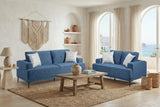 Stride Blue Chenille Sofa by Homelegance at Eve Furniture