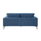 Stride Blue Chenille Sofa by Homelegance at Eve Furniture