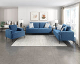 Stride Blue Chenille Sofa by Homelegance at Eve Furniture