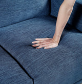 Stride Blue Chenille Sofa by Homelegance at Eve Furniture