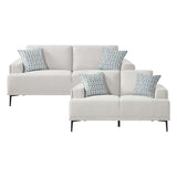 Stride Taupe 2-Piece Living Room Set by Homelegance at Eve Furniture