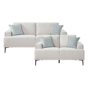 Stride Taupe 2-Piece Living Room Set by Homelegance at Eve Furniture