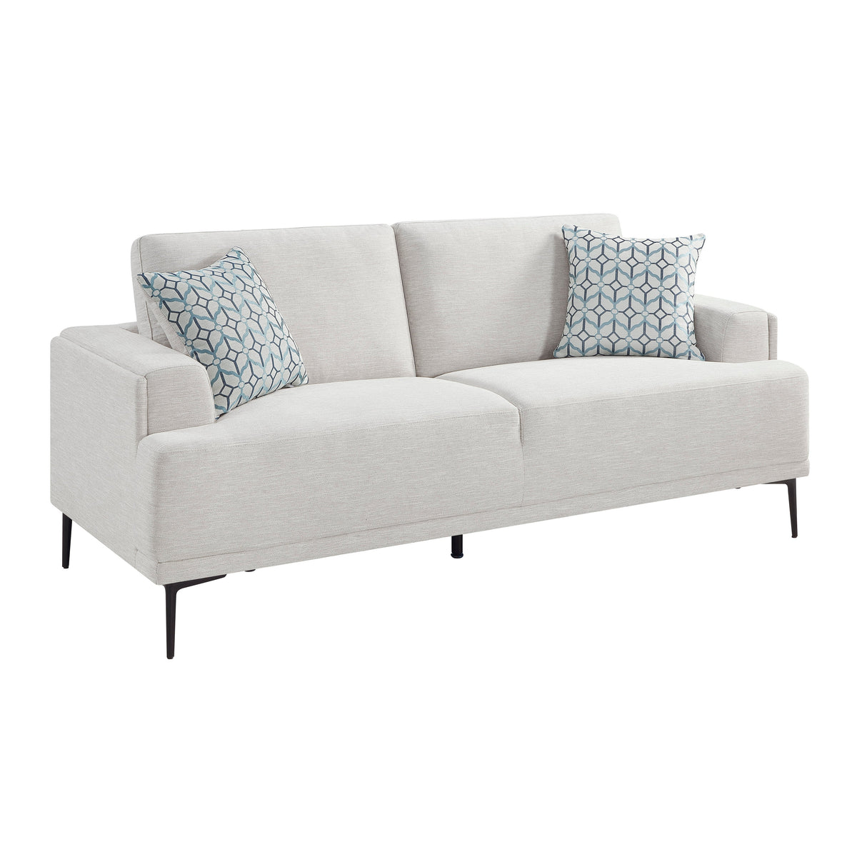 Stride Taupe Chenille Living Room Set by Homelegance at Eve Furniture