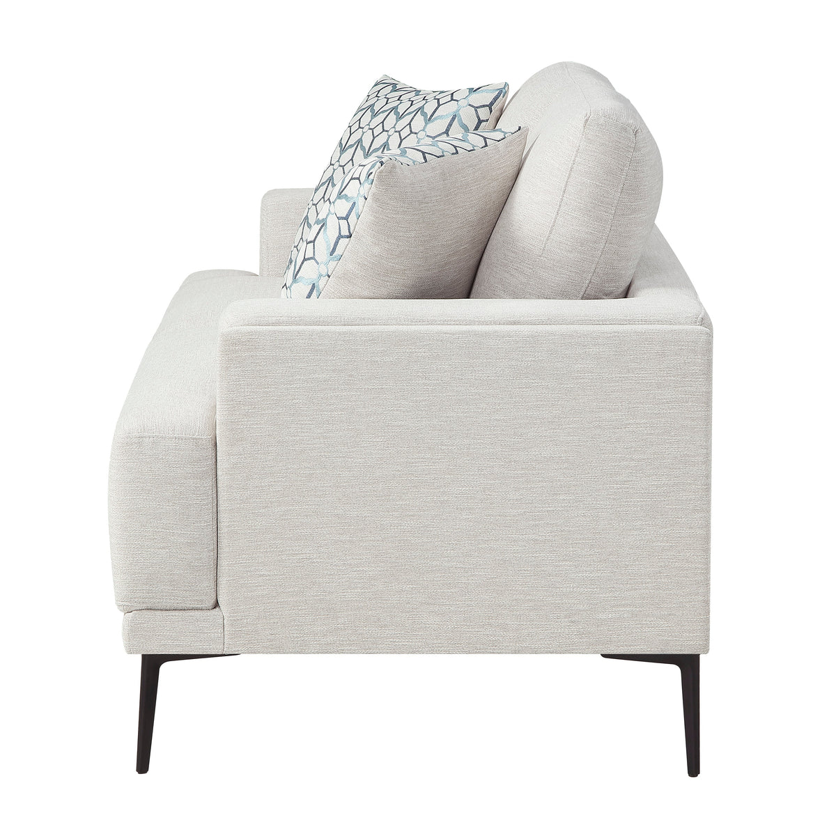 Stride Taupe Chenille Living Room Set by Homelegance at Eve Furniture