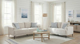 Stride Taupe Chenille Loveseat by Homelegance at Eve Furniture