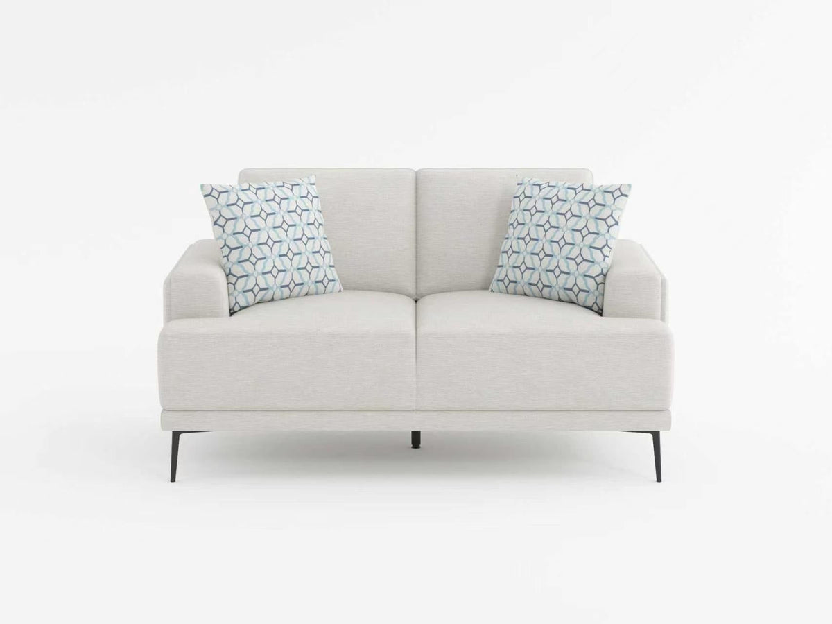 Stride Taupe Chenille Loveseat by Homelegance at Eve Furniture
