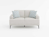 Stride Taupe Chenille Loveseat by Homelegance at Eve Furniture
