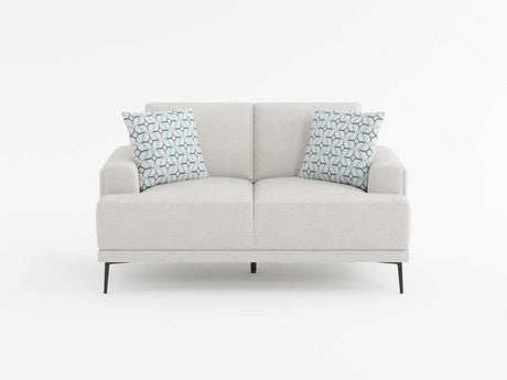 Stride Taupe Chenille Loveseat by Homelegance at Eve Furniture