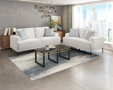 Stride Taupe Chenille Sofa by Homelegance at Eve Furniture