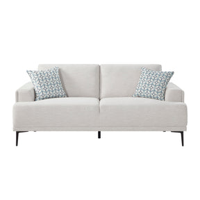 Stride Taupe Chenille Sofa by Homelegance at Eve Furniture