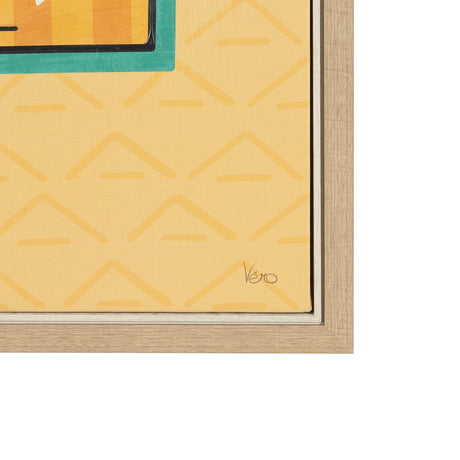 Strike I by Veronique Charron Hand Embelished Textured Framed Canvas Artwork by Mercana at Eve Furniture