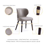 Strine Dining Chair in Dark Taupe by Manhattan Comfort at Eve Furniture