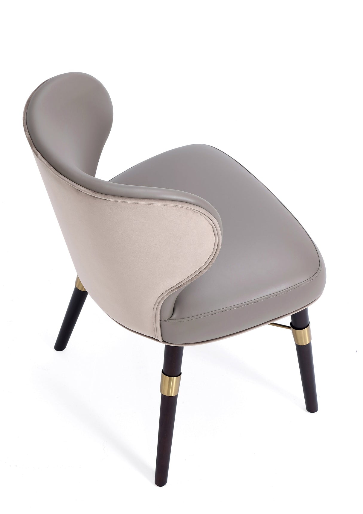 Strine Dining Chair in Dark Taupe by Manhattan Comfort at Eve Furniture