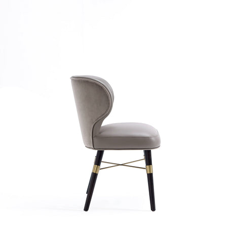 Strine Dining Chair in Dark Taupe by Manhattan Comfort at Eve Furniture