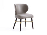 Strine Dining Chair in Dark Taupe by Manhattan Comfort at Eve Furniture