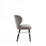 Strine Dining Chair in Dark Taupe (set of 2) by Manhattan Comfort at Eve Furniture