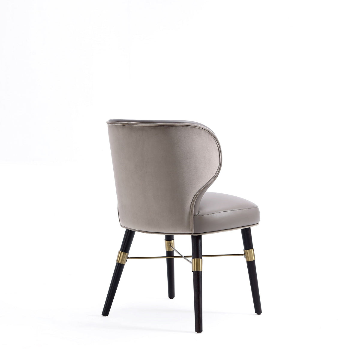Strine Dining Chair in Dark Taupe (set of 2) by Manhattan Comfort at Eve Furniture