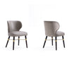Strine Dining Chair in Dark Taupe (set of 2) by Manhattan Comfort at Eve Furniture