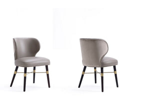 Strine Dining Chair in Dark Taupe (set of 2) by Manhattan Comfort at Eve Furniture