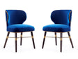 Strine Dining Chair in Royal Blue (set of 2) by Manhattan Comfort at Eve Furniture