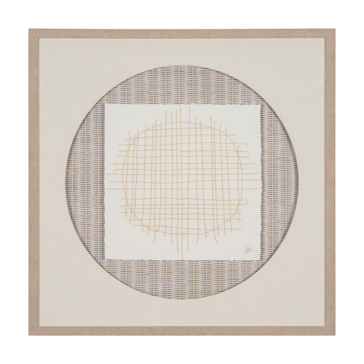 String Net I by Studio M a handmade Original Framed 3D Textured Artwork under Glass by Mercana at Eve Furniture