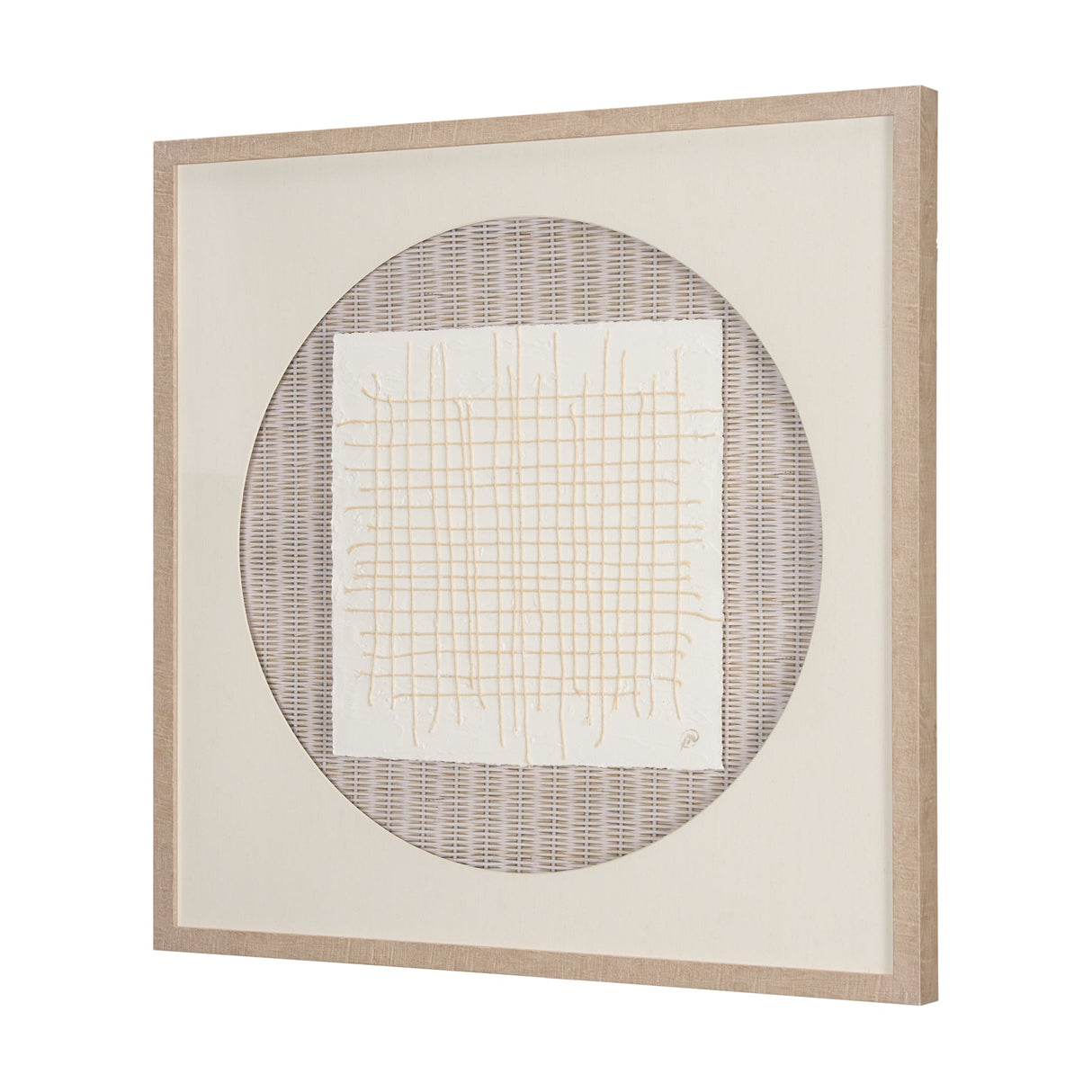 String Net II by Studio M a handmade Original Framed 3D Textured Artwork under Glass by Mercana at Eve Furniture