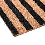 Striped Black/Natural 24x57 Doormat by Classic Home at Eve Furniture