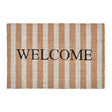 Striped Natural 24x36 Doormat by Classic Home at Eve Furniture