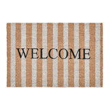 Striped Natural 24x36 Doormat by Classic Home at Eve Furniture