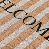 Striped Natural 24x36 Doormat by Classic Home at Eve Furniture