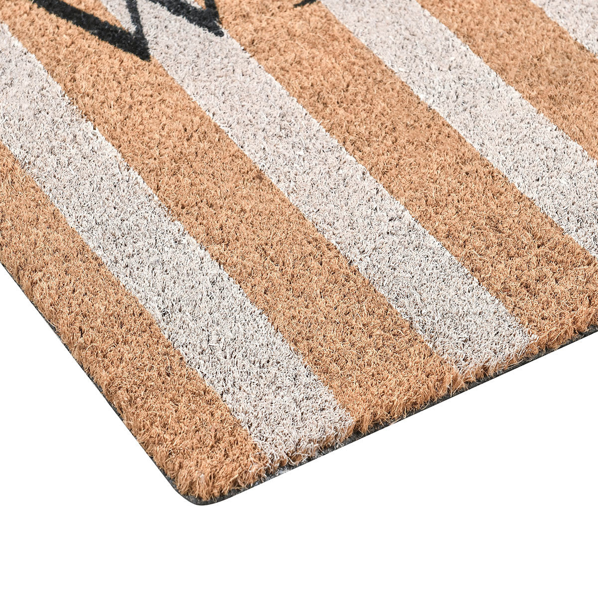 Striped Natural 24x36 Doormat by Classic Home at Eve Furniture