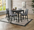 Strom Dark Walnut 5-Piece Counter Height Table Set by Furniture of America at Eve Furniture