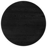 Strouse Black 47-inch Round Wood Dining Room Table by Coaster at Eve Furniture