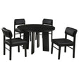 Strouse Black 5-piece Dining Set by Coaster at Eve Furniture