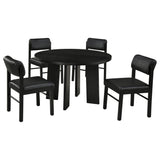 Strouse Black 5-piece Dining Set by Coaster at Eve Furniture