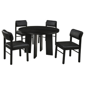 Strouse Black 5-piece Dining Set by Coaster at Eve Furniture
