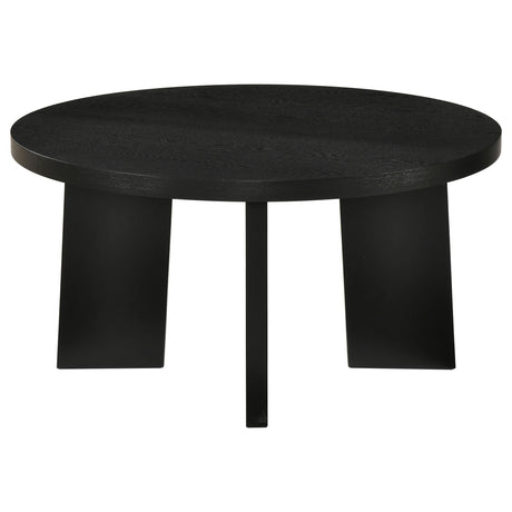 Strouse Black Coffee Table by Coaster at Eve Furniture