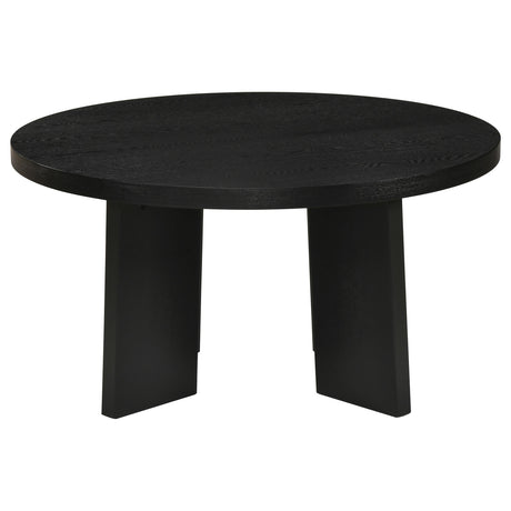 Strouse Black Coffee Table by Coaster at Eve Furniture