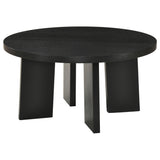 Strouse Black Coffee Table by Coaster at Eve Furniture