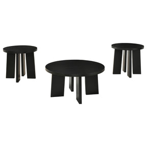 Strouse Black Coffee Table Set by Coaster at Eve Furniture
